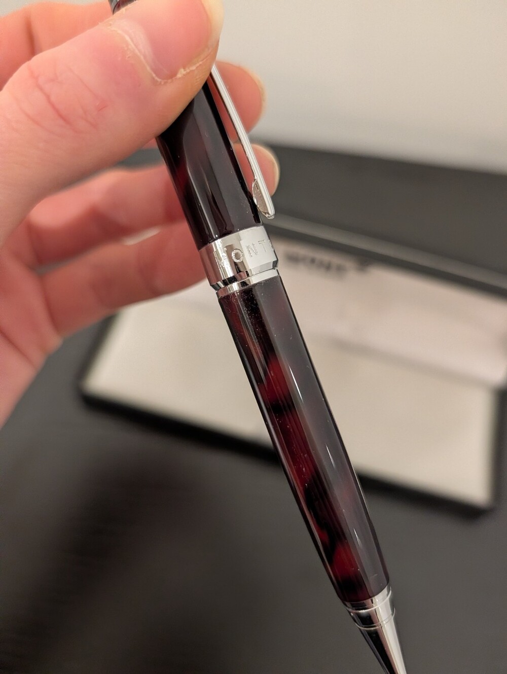 Montblanc Pen Marble Ballpoint Pen in Original Box - Picture 6 of 12